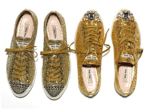 miu miu glitter tennis shoes|farfetch miu michu sneakers.